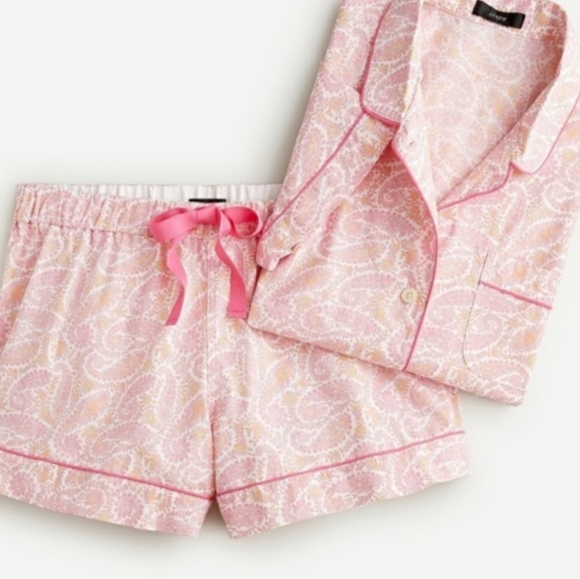 J. Crew | Cotton Poplin Pajama Shorts Set - Picture 14 of 14